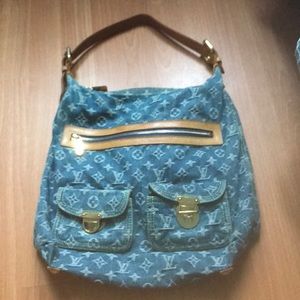 💯 percent authentic Louis Vuitton denim hobo bag